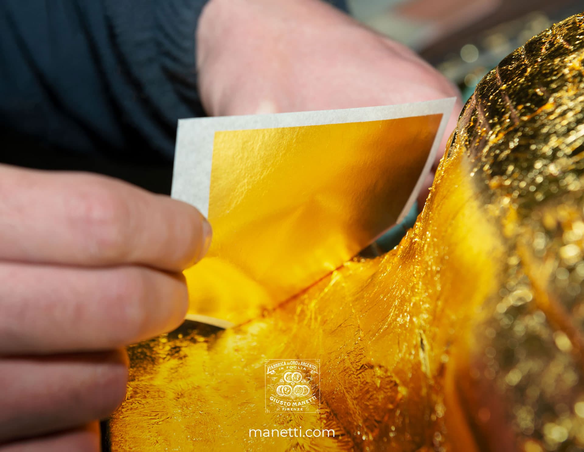 Carnet de Feuilles d'Or Véritable