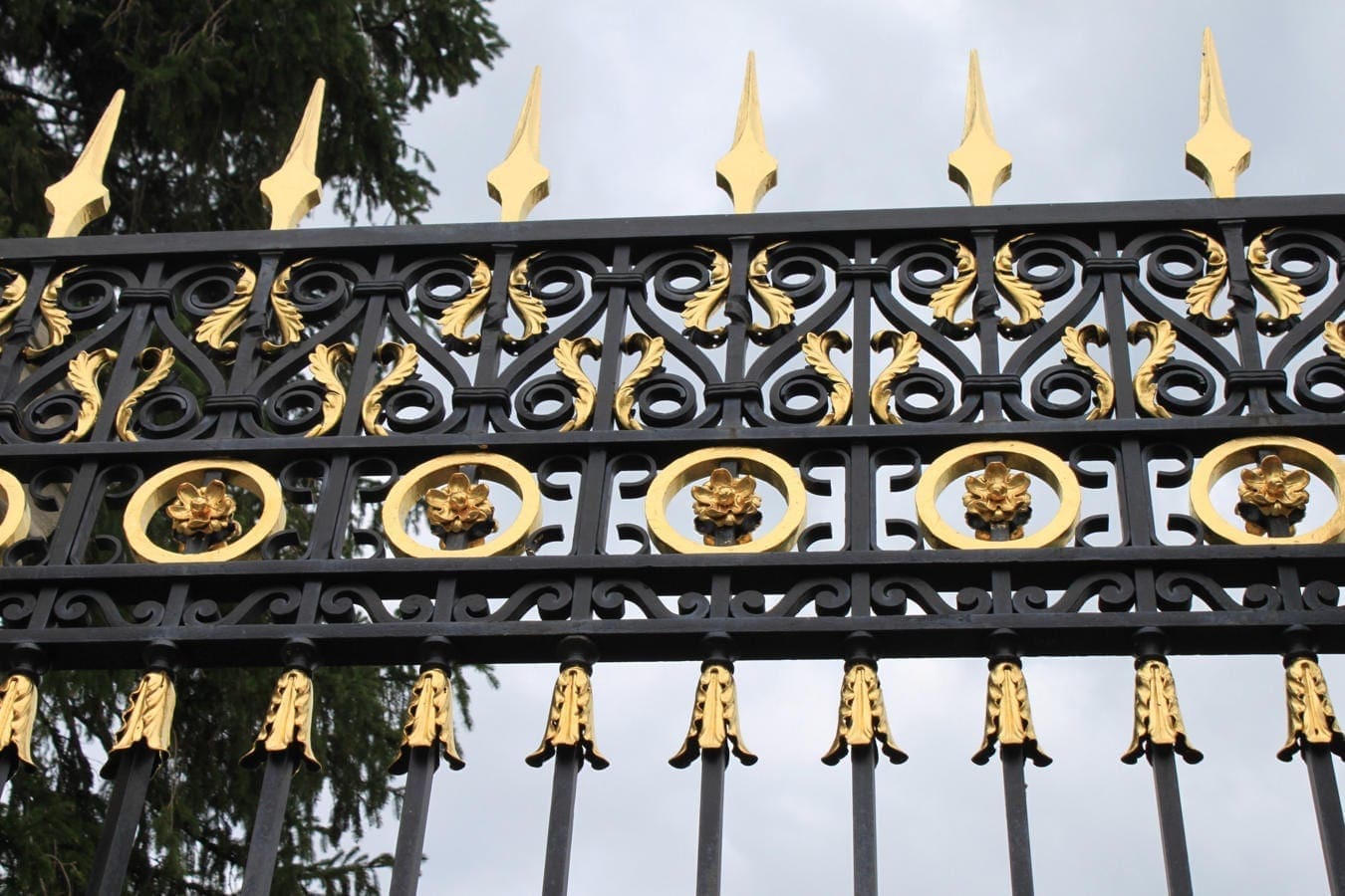 Famous gates decorated with gold leaf Goldbeater