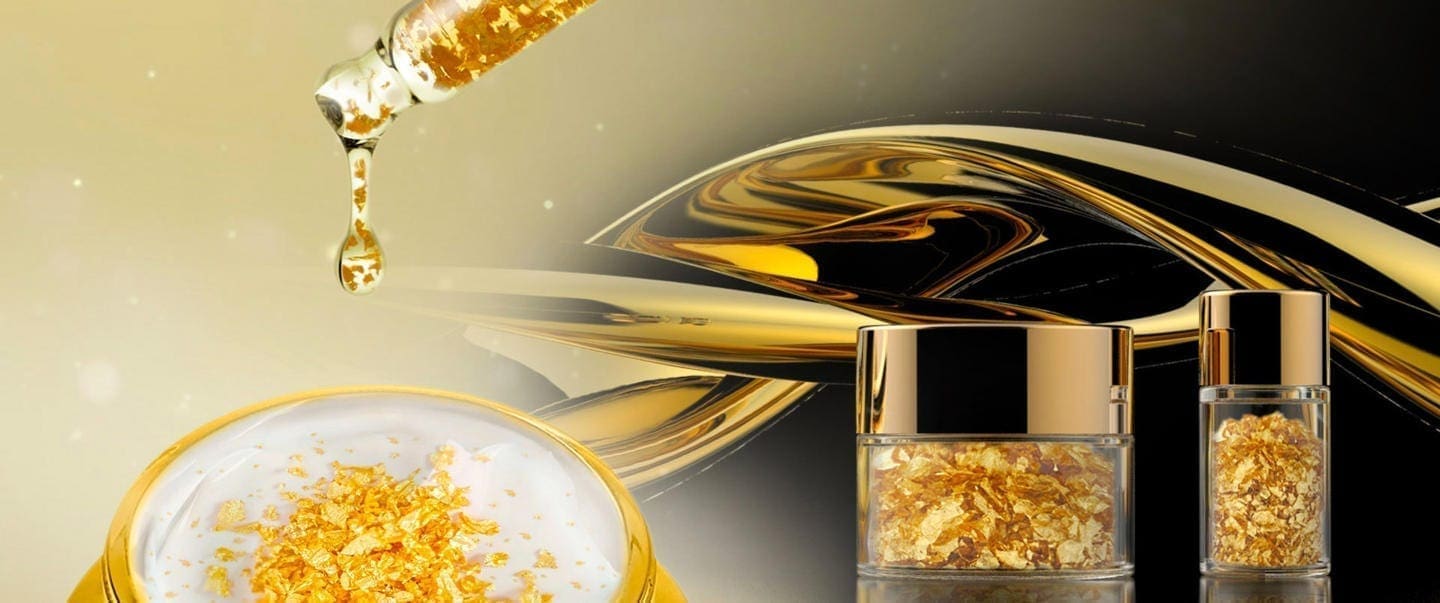 Gold cosmetics on sale