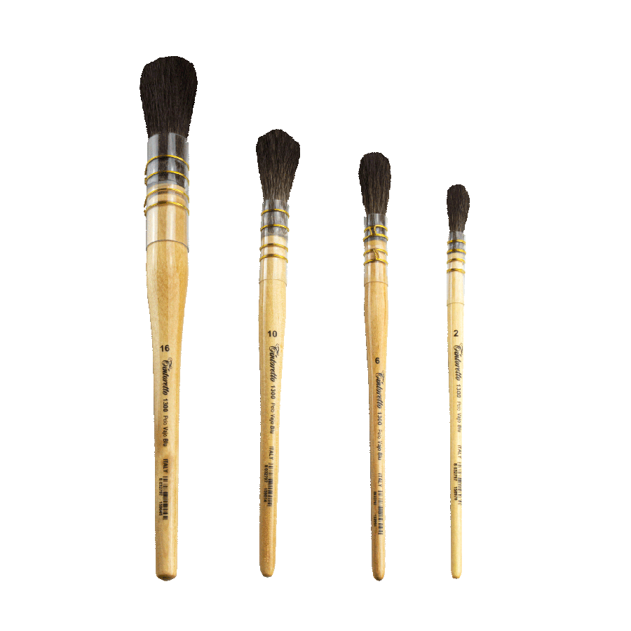 Round squirrel hair gilder’s mop