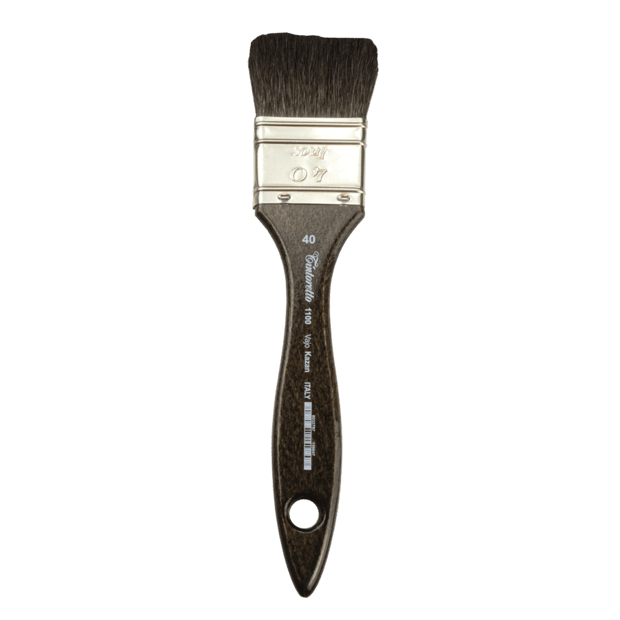 Round squirrel hair brush (glass gilding)