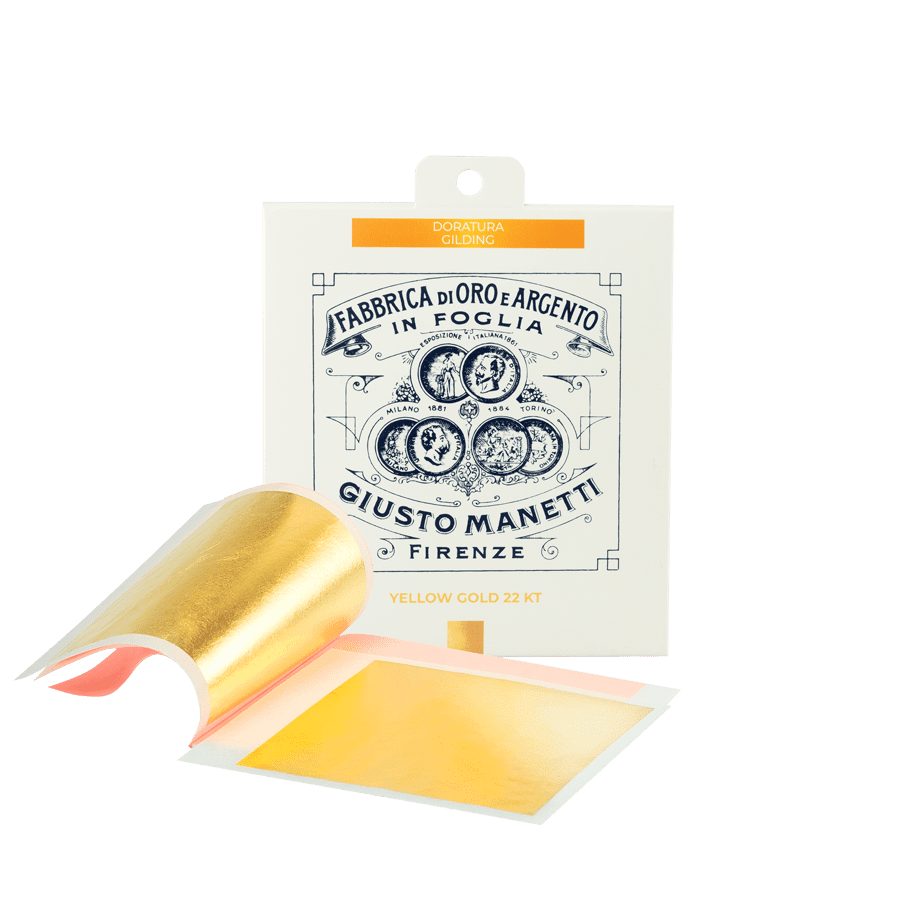 Gold leaf books - 80x80 mm - 13 grams - Yellow gold 22 kt