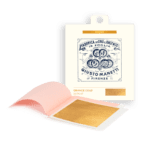 Foglia oro in libretto 80x80 mm - 13 grammi - Arancio 23,75 kt Decalco