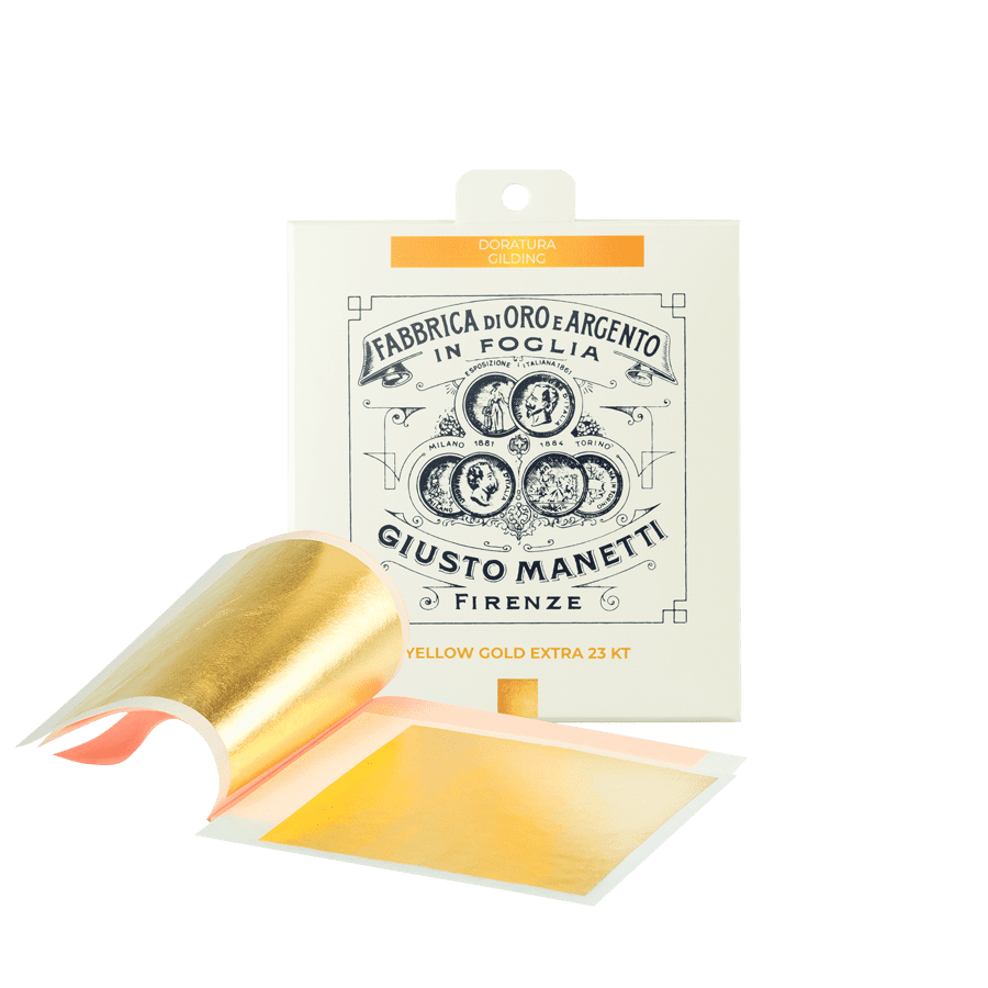 Gold leaf books - 80x80 mm - 13 grams - Yellow gold extra 23 kt