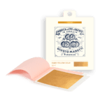 Pan de oro en libro 80x80 mm - 13 gramos - Oro amarillo oscuro 22 kt De calco