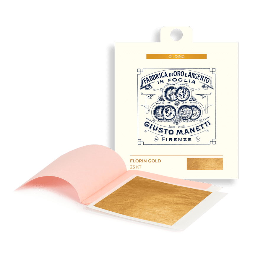 Feuille d'or en carnet 80x80 mm - 14 grammes - Or 