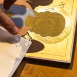 Feuille d'or pour l'iconographie