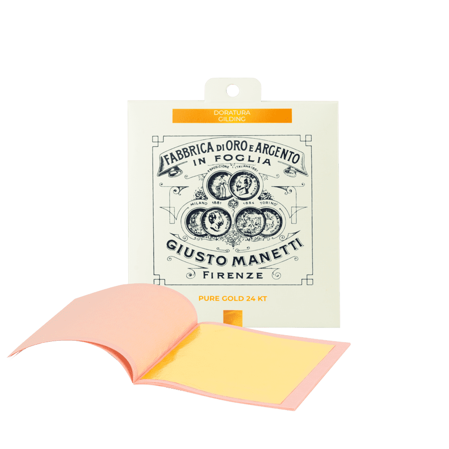 Gold leaf books - 80x80 mm - Pure gold 24 kt