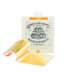 Feuille d'or en carnet 80x80 mm - 14 grammes - Or Orange 23,5 ct (Dukaten) Décalcomanies