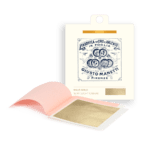 Gold leaf booklet – 80x80 mm – 14 grams – Pale gold 16 kt Transfer